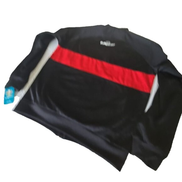 UEFA Euro 2020 Germany Track Jacket Black Red Zip Up Retro Football Style XL - Picture 8 of 9